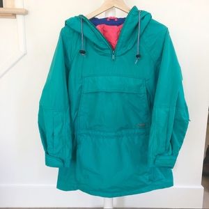 VINTAGE 90’s Columbia Hooded Colour Block Pullover